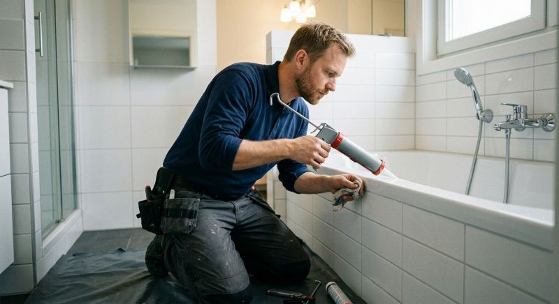 Bathroom Caulking Service